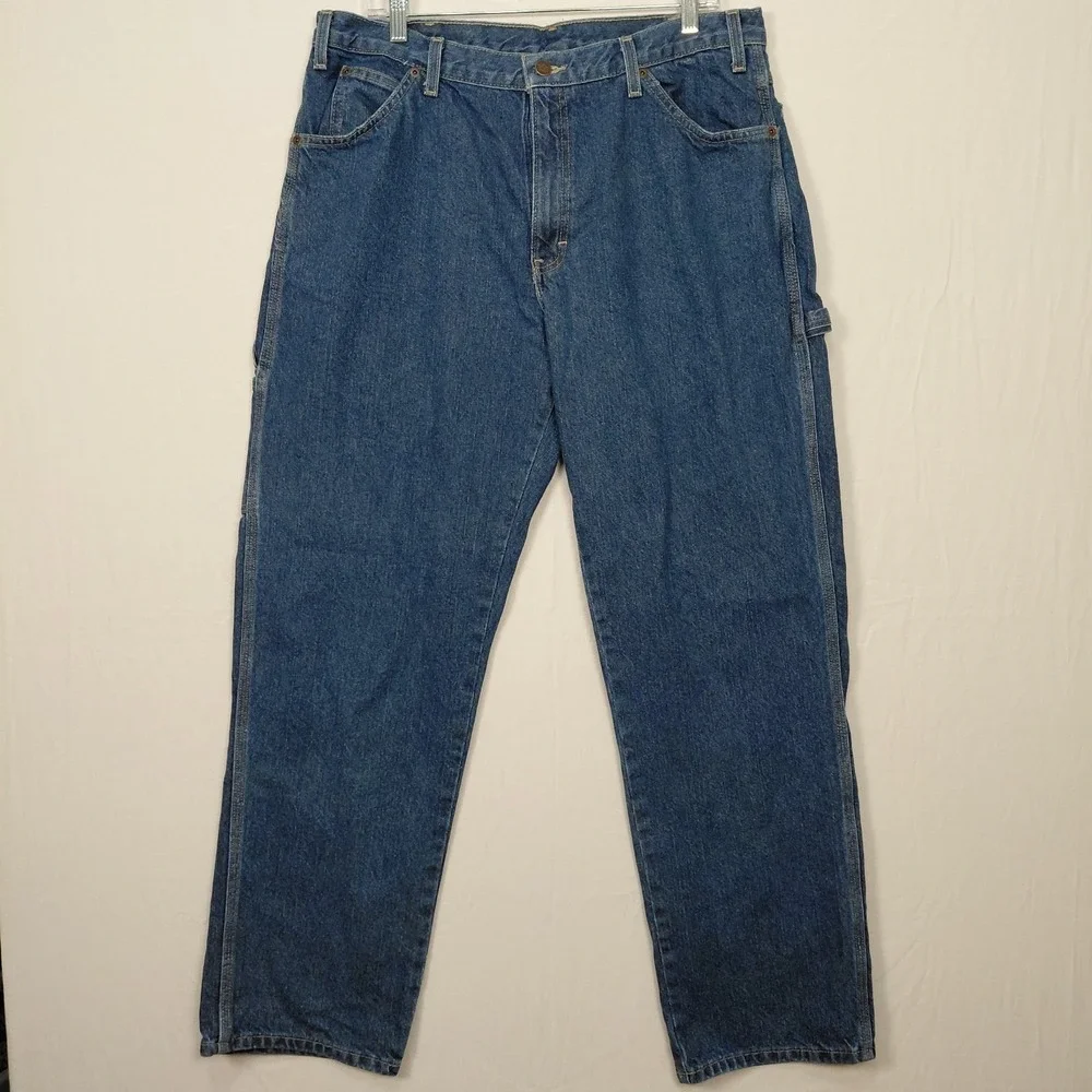 Vintage Dickies Carpenter Jeans Mens Size‎ 36x32 Y2K  Wide Leg Workwear Skater